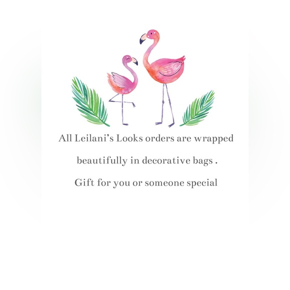 Gold Crystal flamingo dangle and drop earrings pretty summer tropical pink - Picture 9 of 9